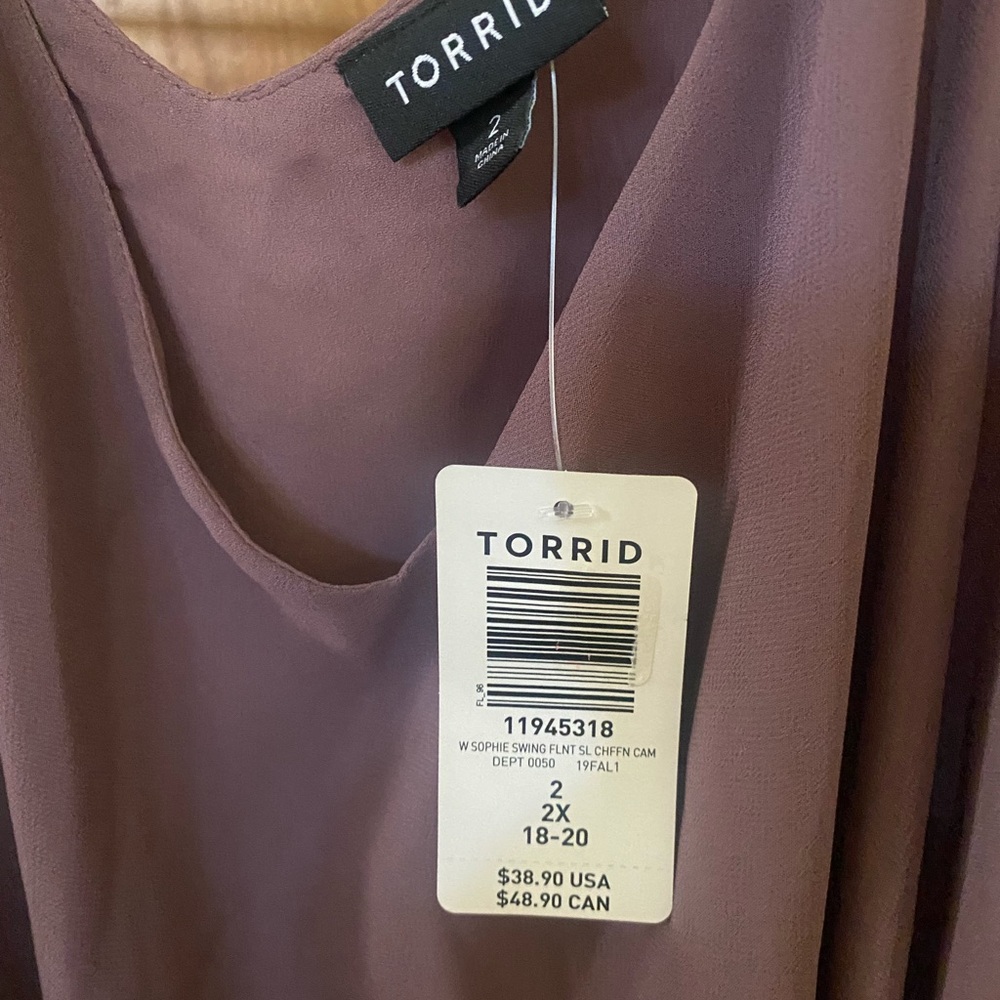 TORRID Mauve/Purple Swing Cami - Picture 2 of 2